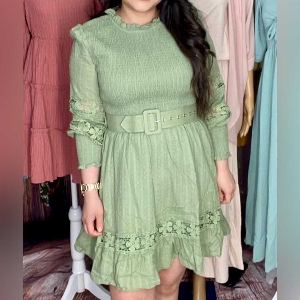 Green Lace Dress